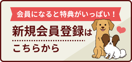 会員になると特典がいっぱい！新規会員登録はこちらから