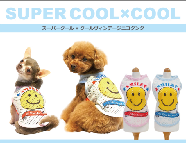 2020夏物新作スーパークール×クール ヴィンテージニコタンク（2色）12282[犬服]